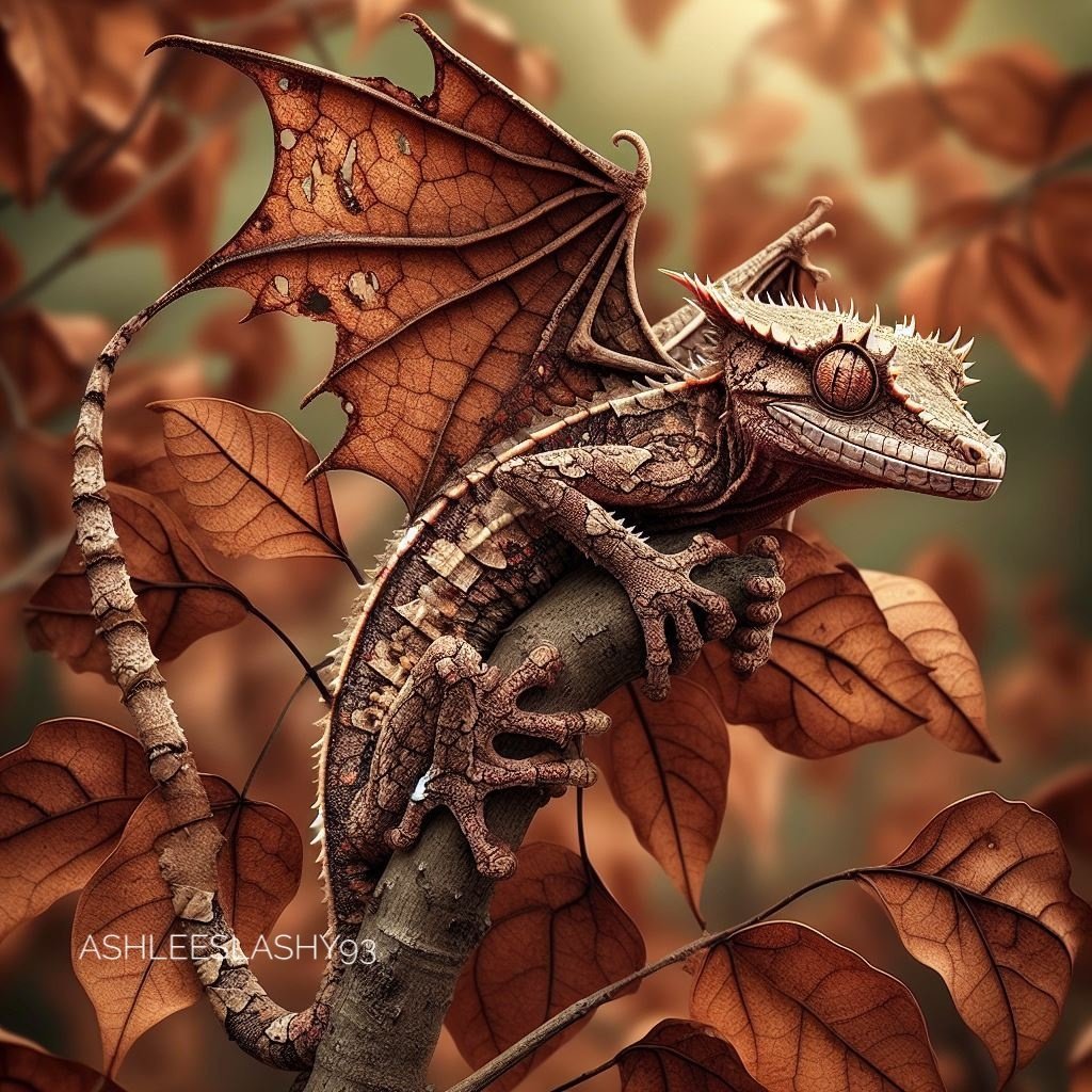 Spikey lizard art